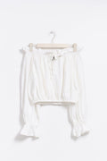 Off shoulder blouse - Blanc