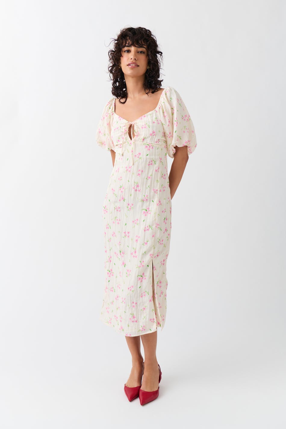 Short sleeve dress - Tapioca mel
