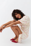 Short sleeve dress - Tapioca mel