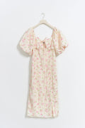 Short sleeve dress - Tapioca mel