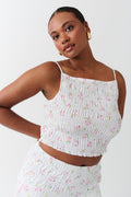 Smock top - Bleu clair