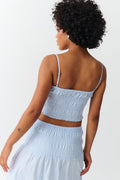 Smock top - Bleu clair