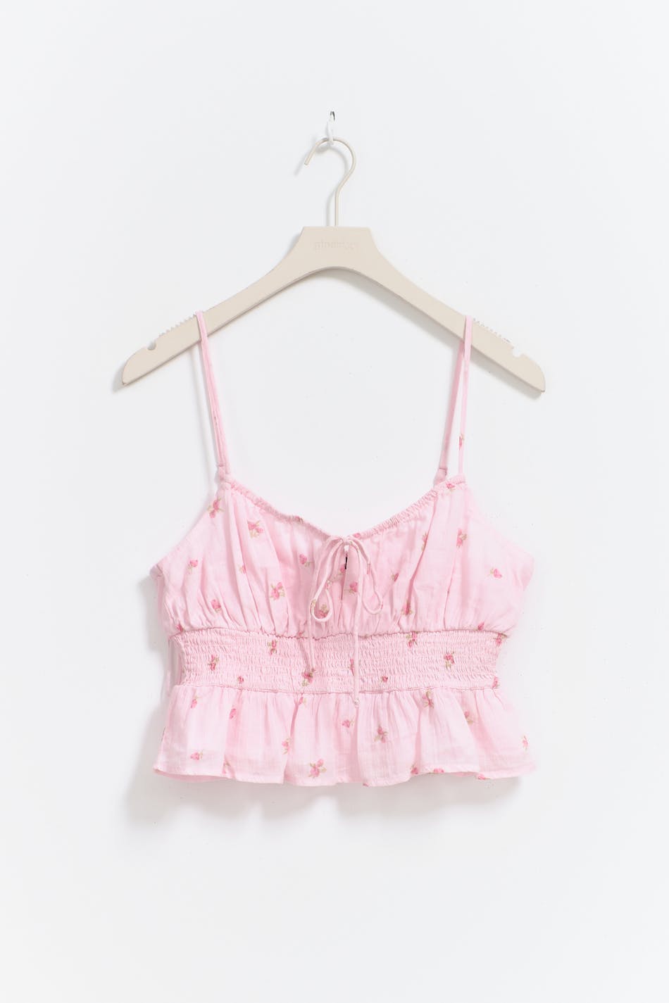 Gauze top - Pink garden