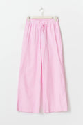Cotton poplin trousers - Pink stripe