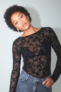 Burnout boatneck top - Noir
