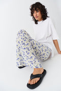 Flare trousers - Cornflower aop
