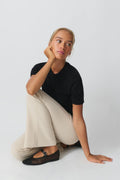 Jersey tailored trousers - Noir