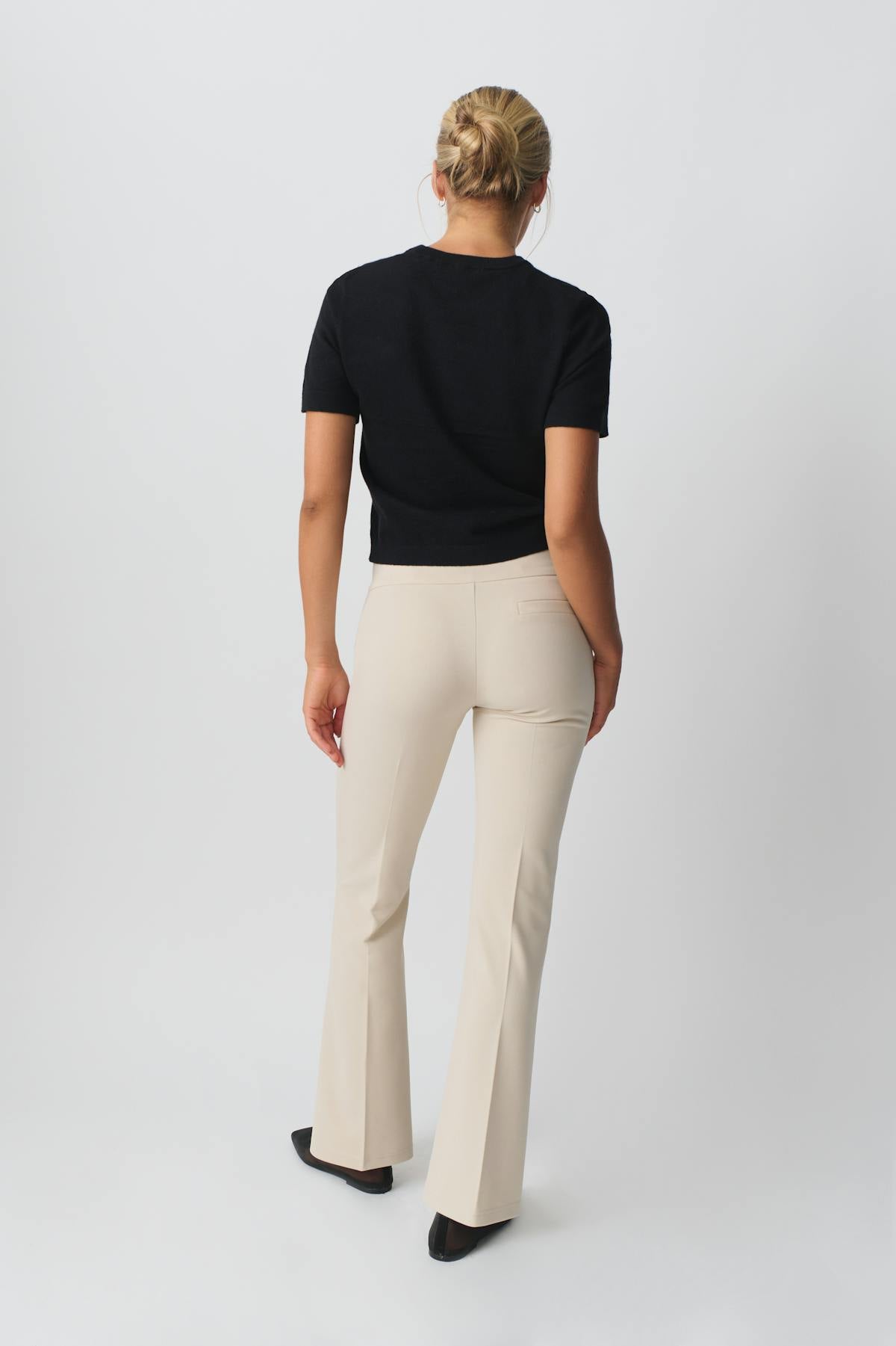 Jersey tailored trousers - Noir