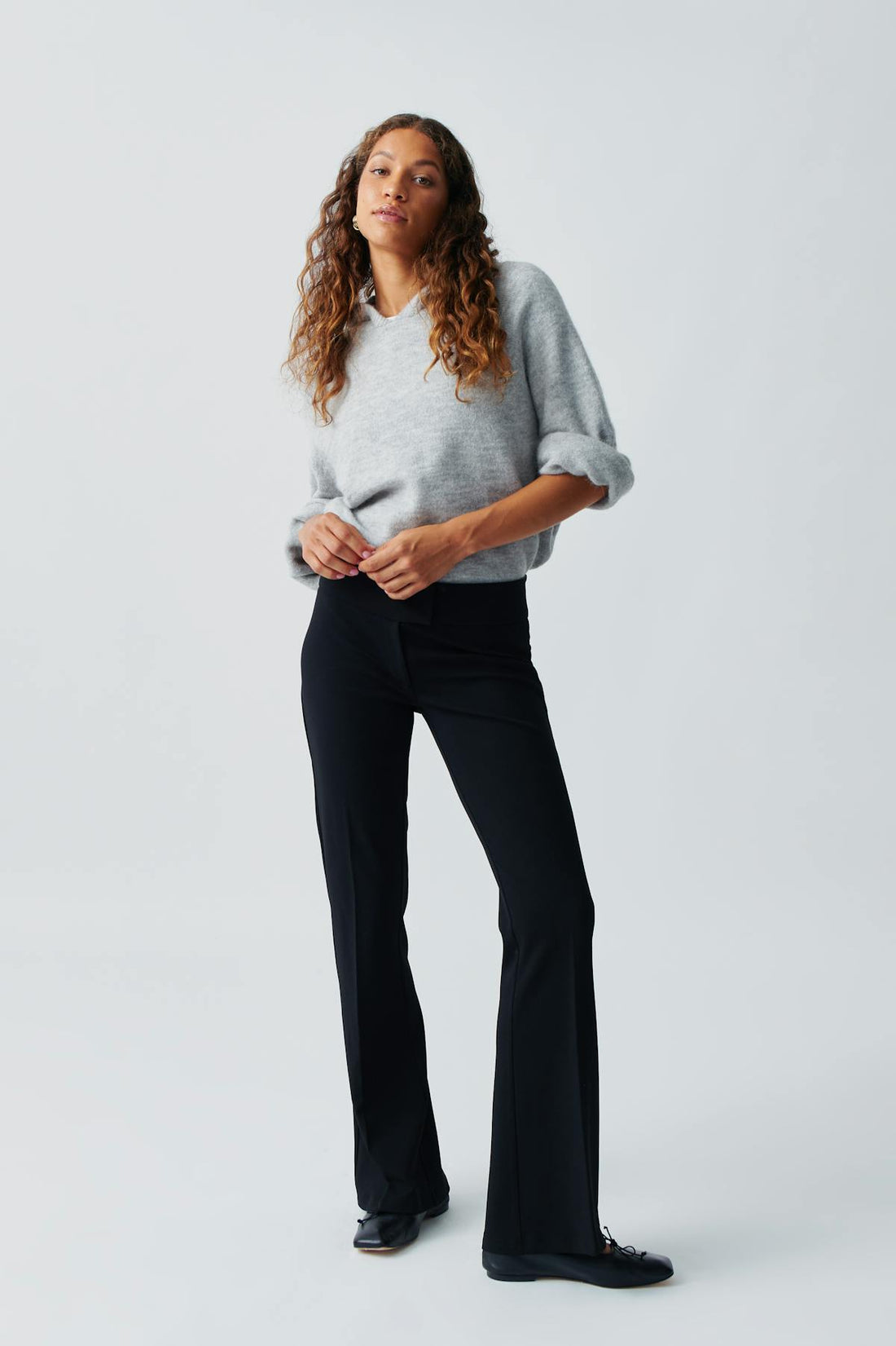 Jersey tailored trousers - Noir