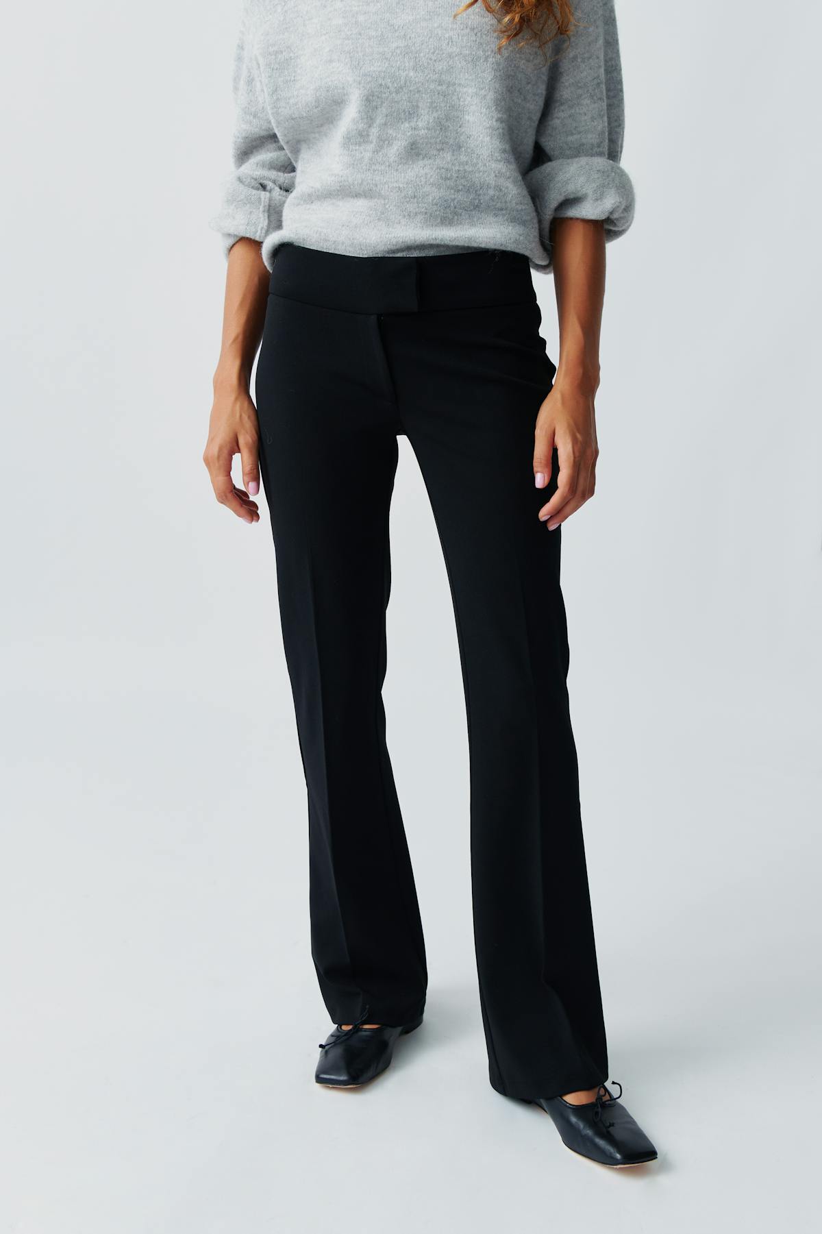 Jersey tailored trousers - Noir