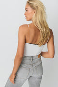 Bow strap singlet - Blanc cassé