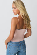 Bow strap singlet - Blanc cassé