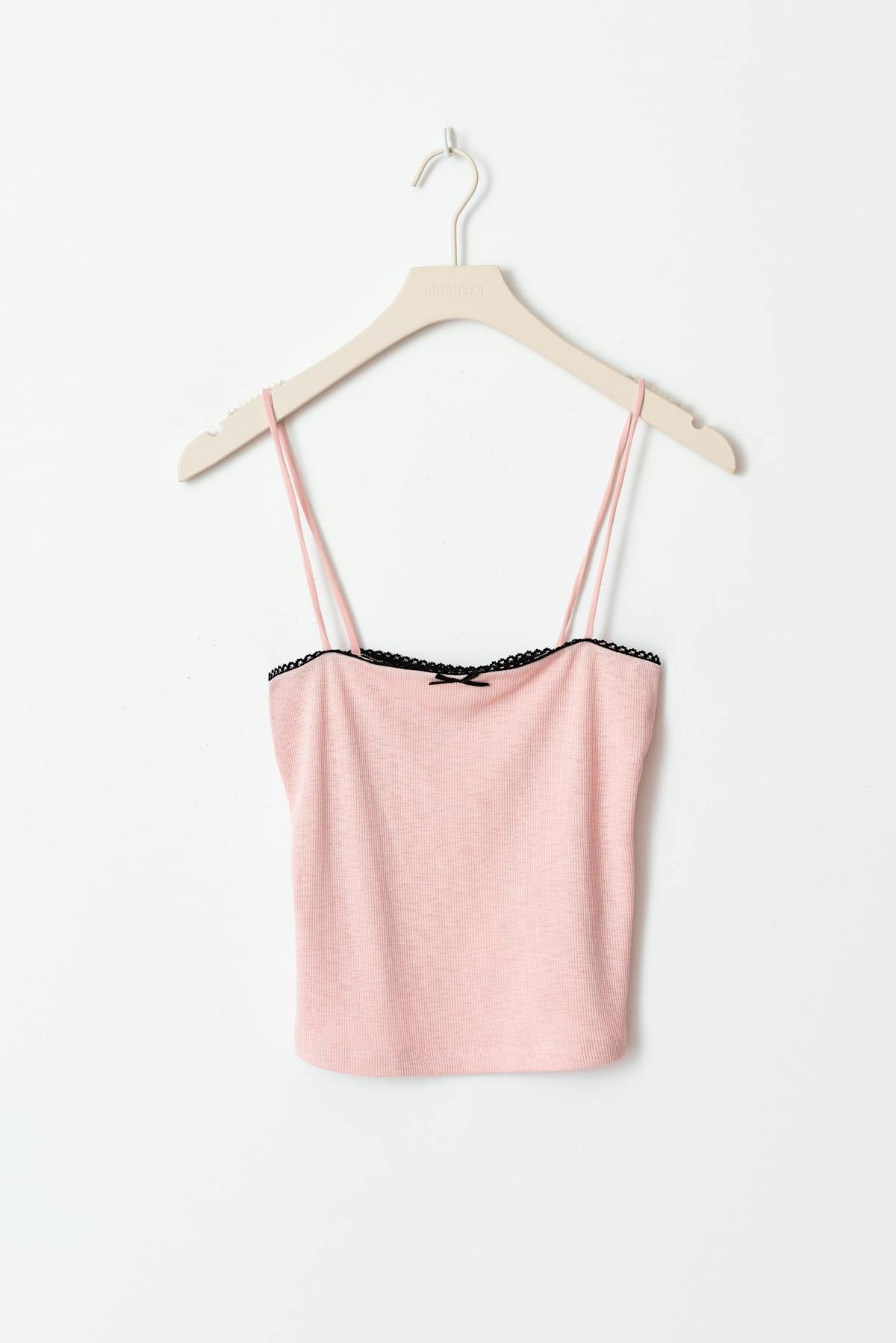 Bow strap singlet - Pale lilac