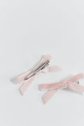 2-pack velvet bow clip