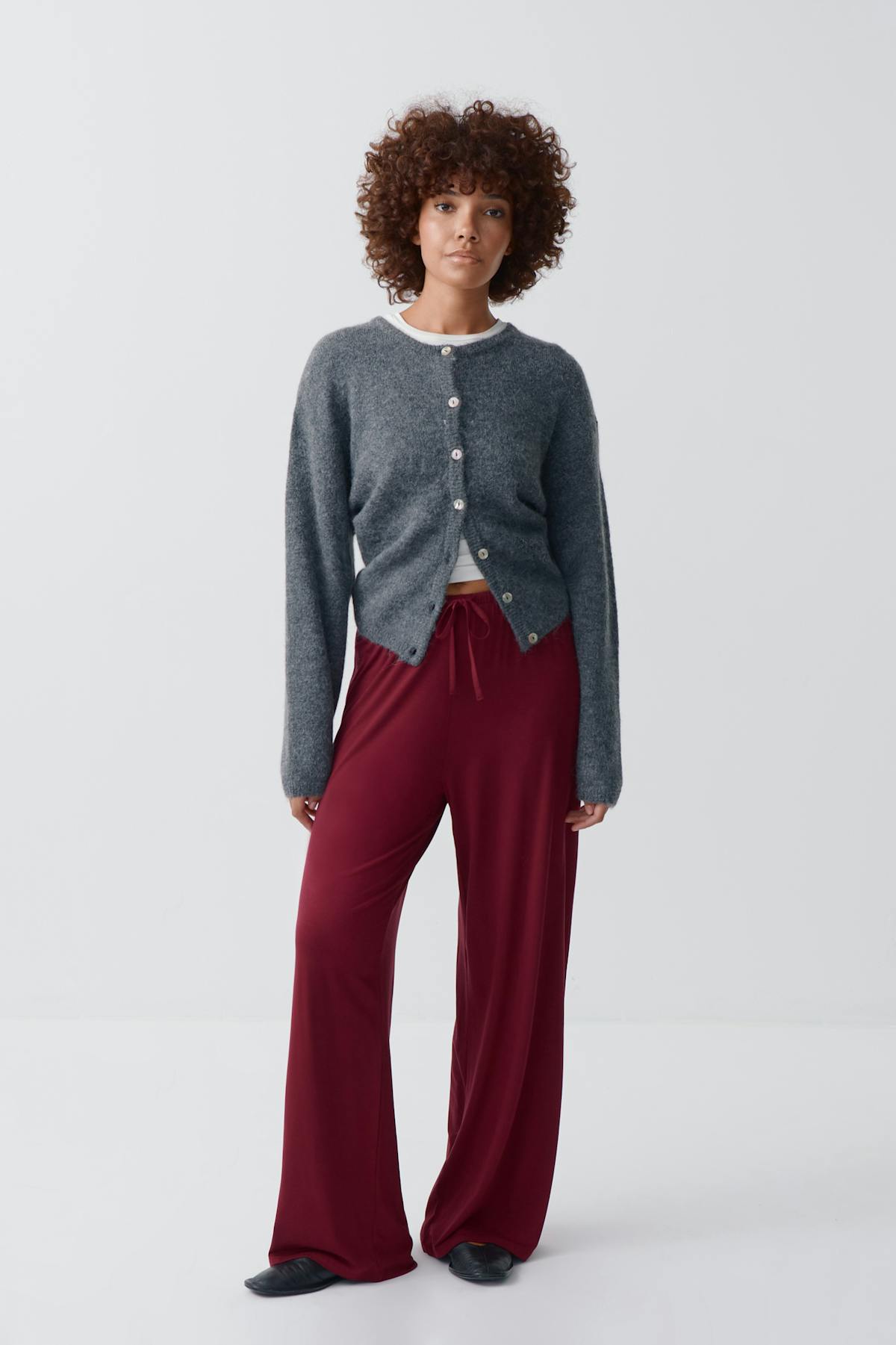 drawstring wide trousers - Tender touch