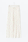 drawstring wide trousers - Ditsy aop