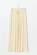 drawstring wide trousers - Flower aop