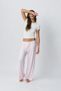 drawstring wide trousers - Gris anthracite