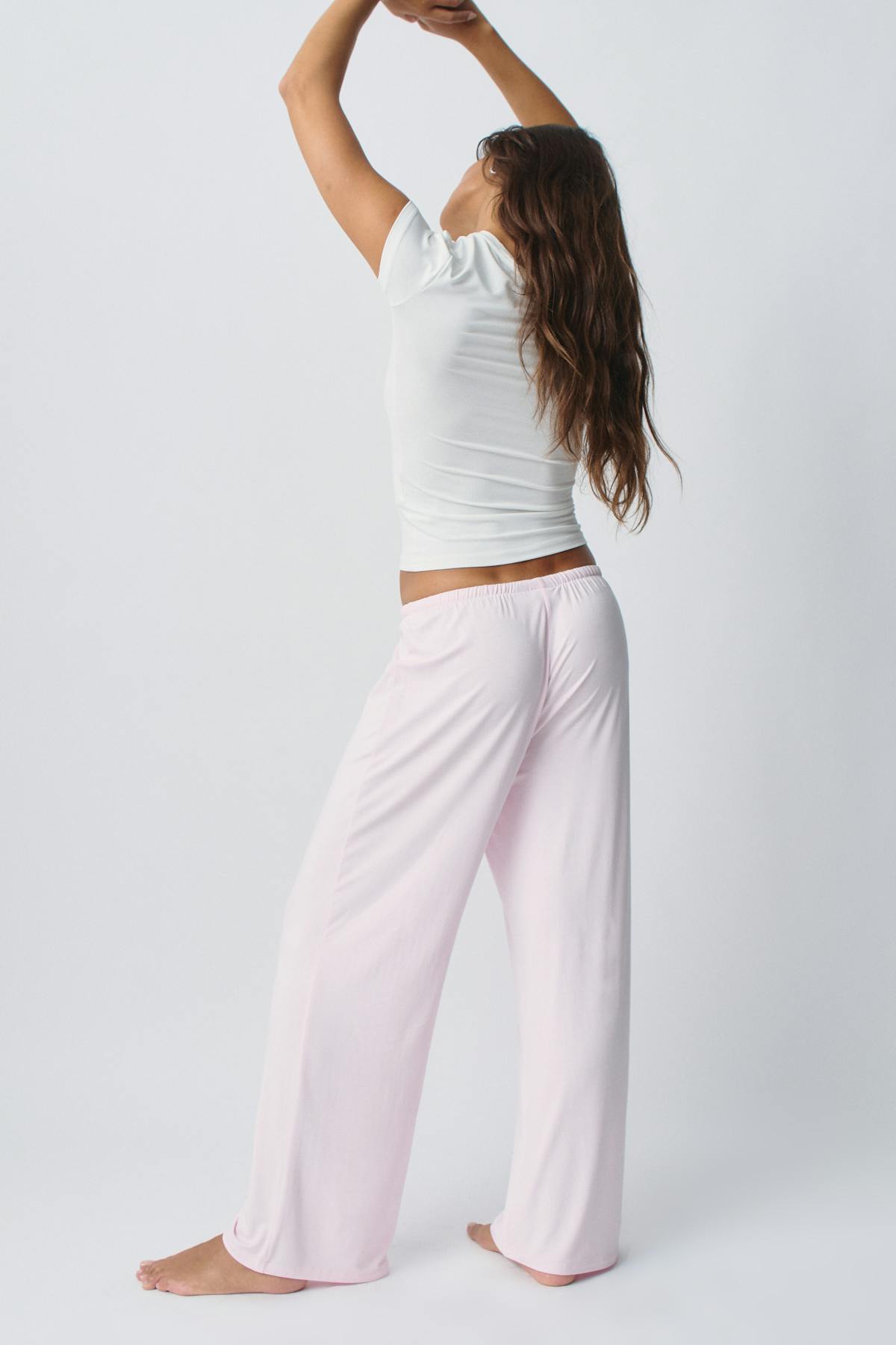 drawstring wide trousers - Gris anthracite