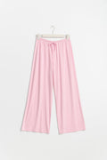 drawstring wide trousers - Rose