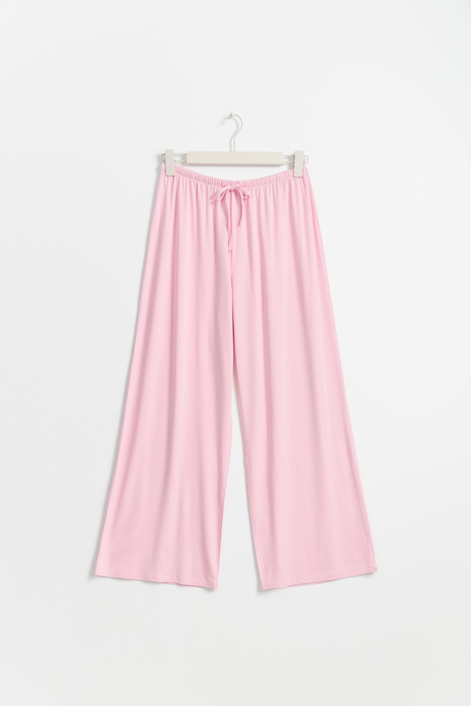 drawstring wide trousers - Rose