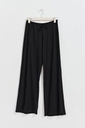 drawstring wide trousers - Noir