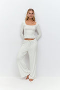 drawstring wide trousers - Tender touch