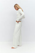 drawstring wide trousers - Zinfandel