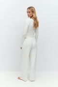 drawstring wide trousers - Zinfandel