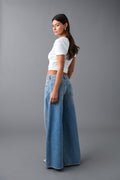 Slouchy wide jeans - Offblack