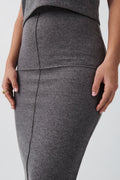Soft skirt - Brown melange