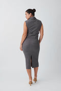 Soft skirt - Brown melange