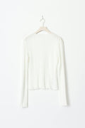 boatneck structure top - Blanc cassé