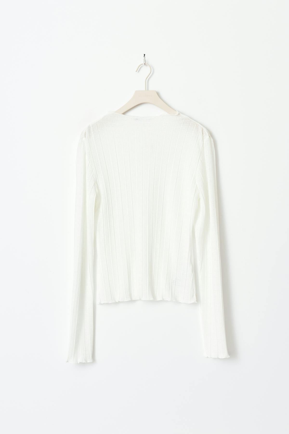 boatneck structure top - Blanc cassé