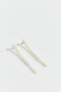 Pearl earrings - Offwhite/gold