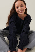 Y v blouse - Bleu marine