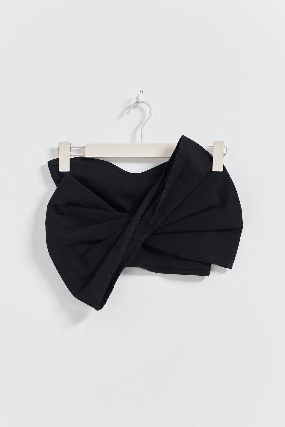 Bow denim top - Noir
