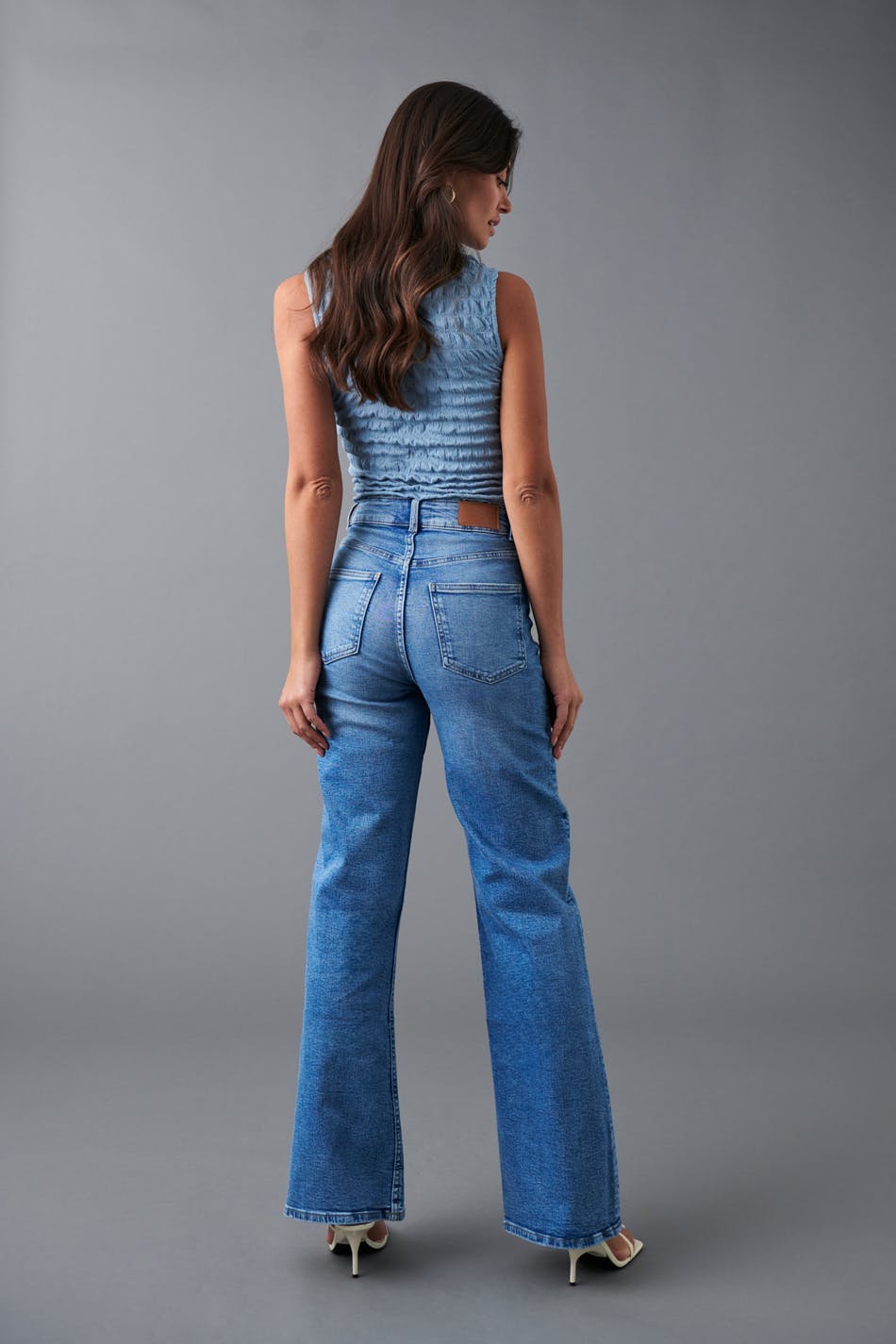 Comfy wide jeans - Offblack