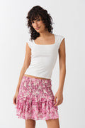 Boho smock skirt - Bleu marine