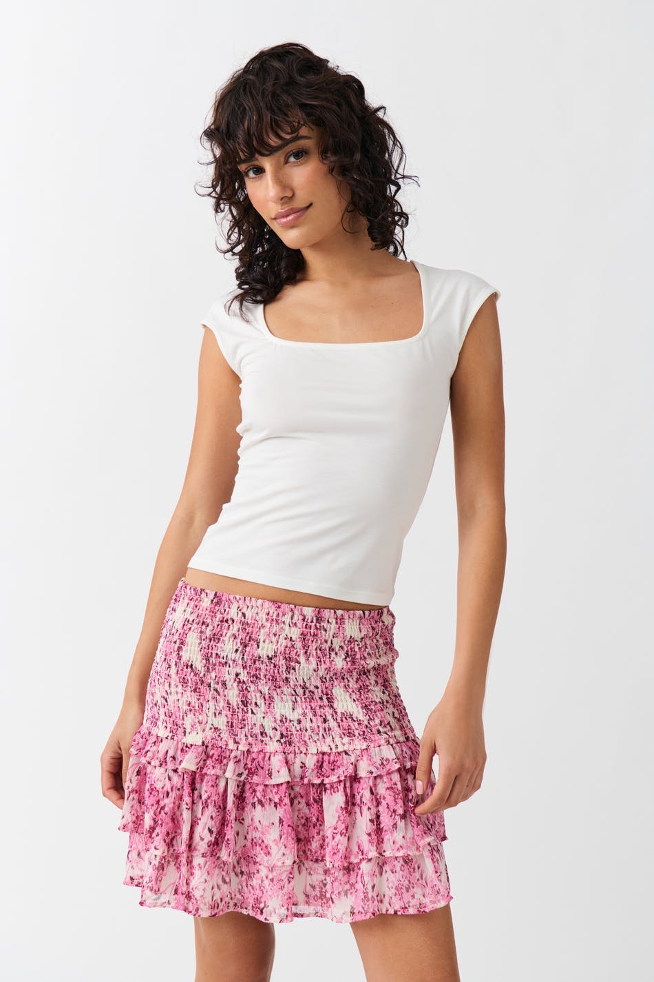 Boho smock skirt - Bleu marine