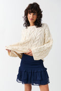 Boho smock skirt - Bleu marine