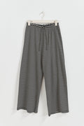 Striped soft trousers - Black/white str