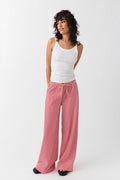 Striped soft trousers - White/black