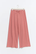Striped soft trousers - White/black
