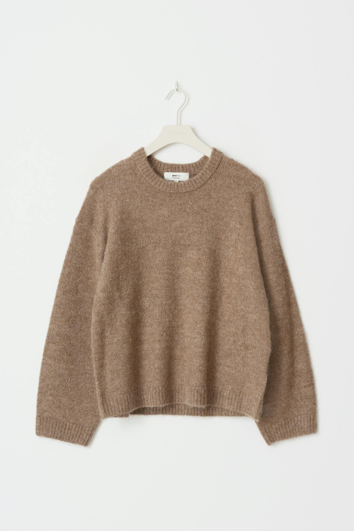 crew neck knitted sweater - Mid grey mel
