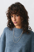 crew neck knitted sweater - Noir