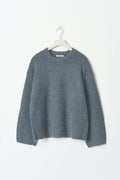 crew neck knitted sweater - Noir