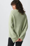 crew neck knitted sweater - Gardenia