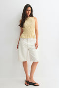Baggy denim shorts - Rinse