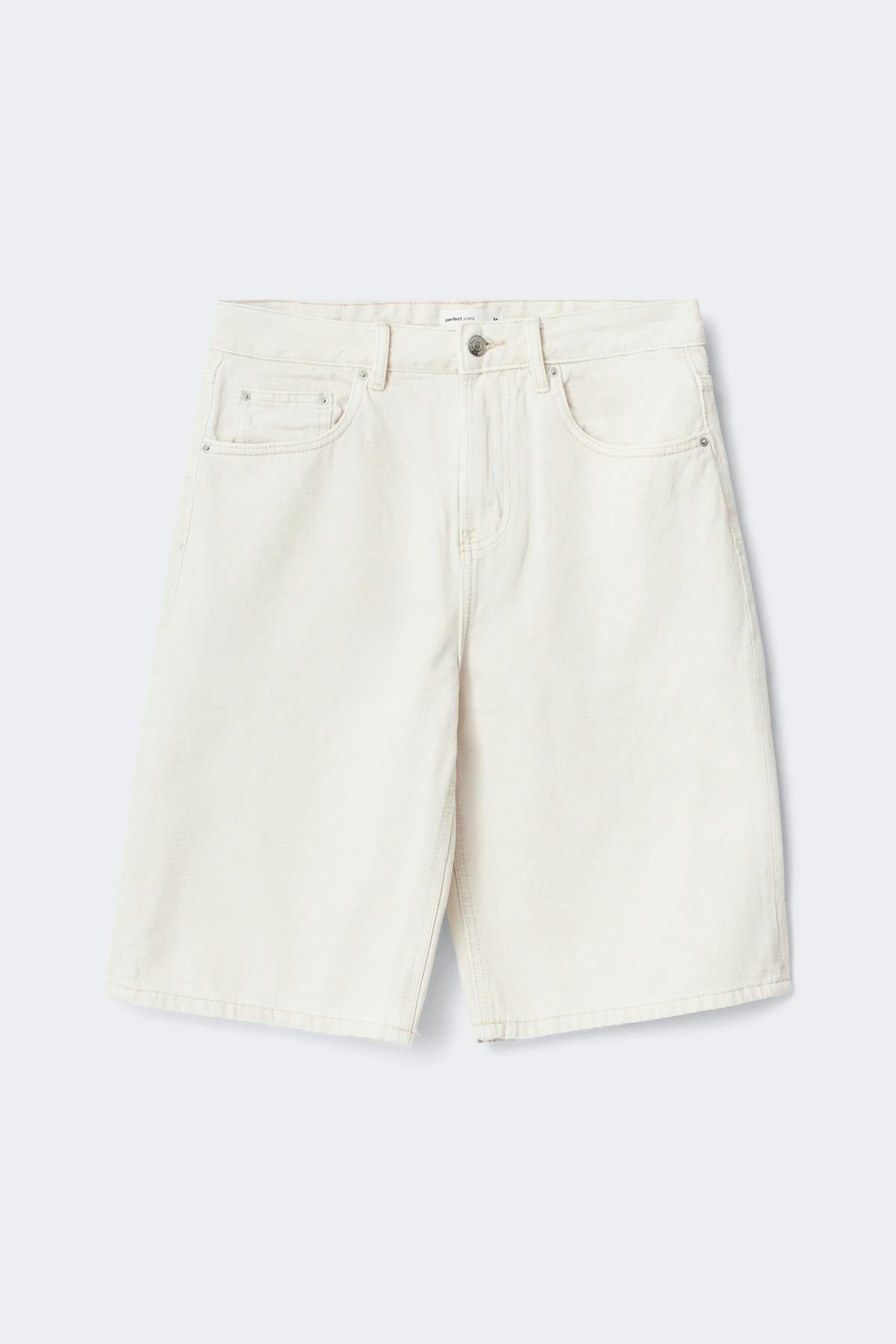 Baggy denim shorts - Rinse